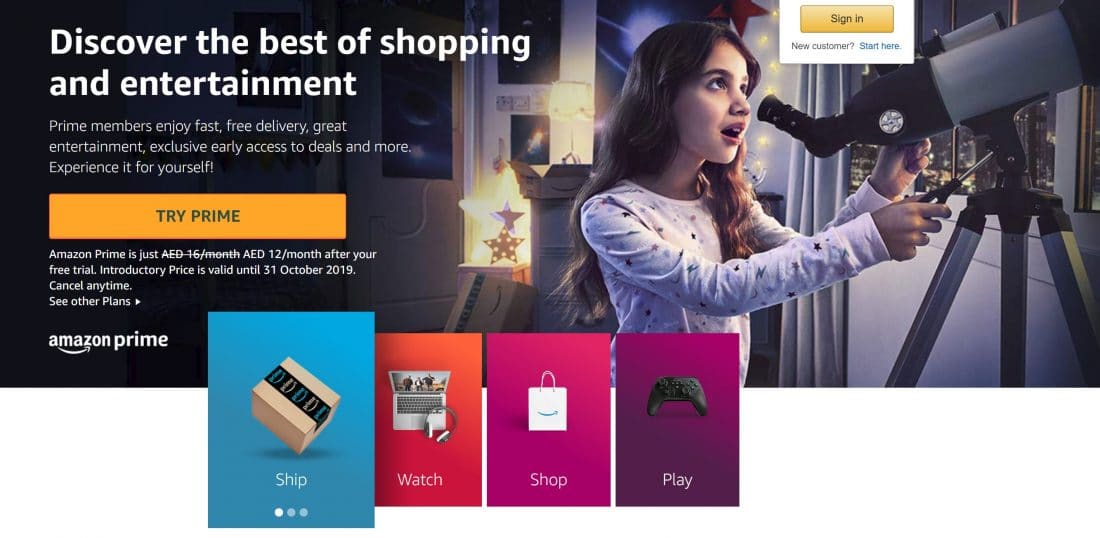 Amazon Prime Launches In The Uae In The Amazon Amazon Advertising News And Blog